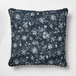 Square Navy Floral Pillow 20" – Threshold Studio McGee —‎ Target Spring 2025